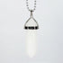 White Jade Gemstone Pendant Necklace